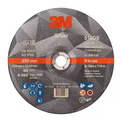 Griezējdisks Silver T42 230x2,5/22,23mm, 3M