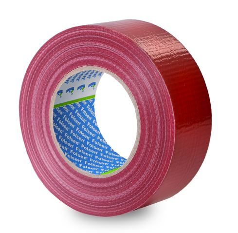 Water-resistant FLUO Gaffer tape red 50mmx50m, Folsen