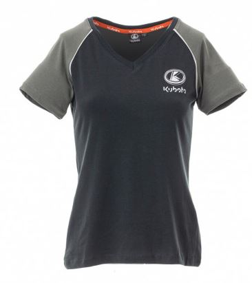 Womens t-shirt, grey/light grey KUBOTA 3XL, Kubota