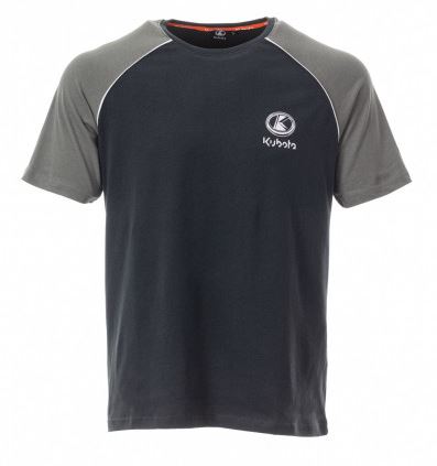 Mens t-shirt, grey/light grey KUBOTA XL, Kubota