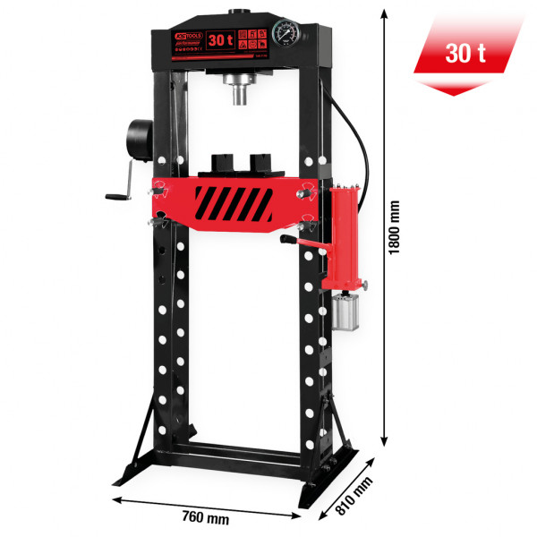 performance Hydraulic workshop press, 30,000 kg 1