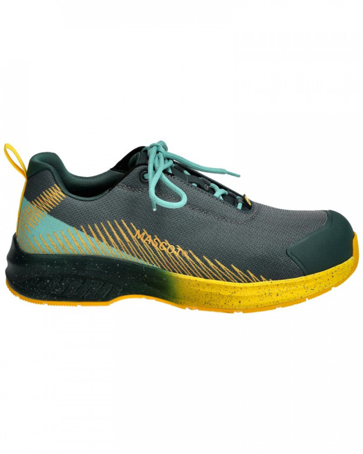 Safety shoes S1PS, green/yellow 43, Mascot
