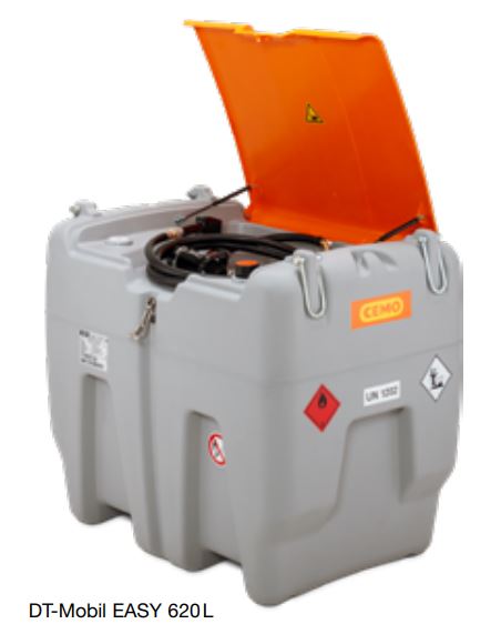 Mobile fuel tank system 620L DT Mobil Easy el.pump 12V 1