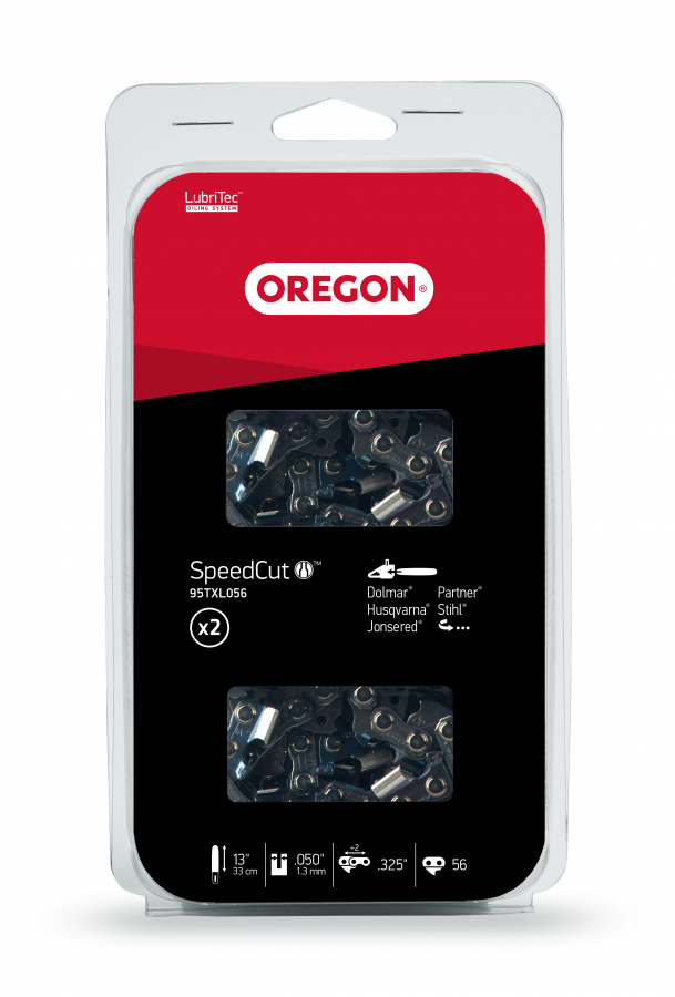 Teräketjupaketti 2 kpl Oregon SpeedCut .325 1,3 mm 56vl 95TXL056E - Oregon teräketjut - 576787 - 1