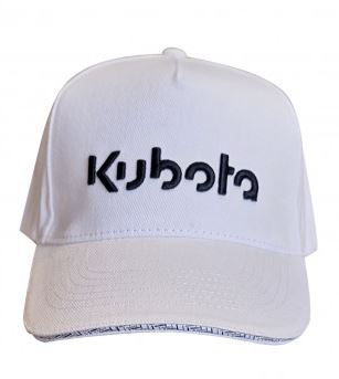 Cap, white KUBOTA, Kubota