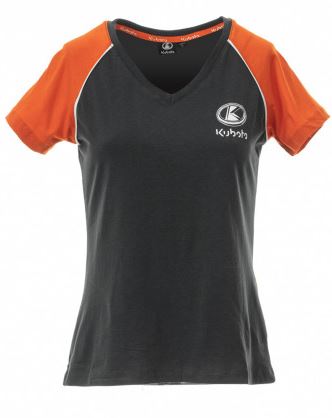 Womens t-shirt, grey/orange KUBOTA S, Kubota