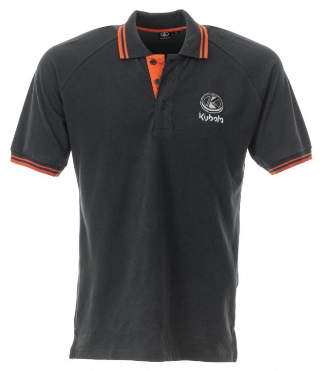 Mens grey polo KUBOTA S, Kubota