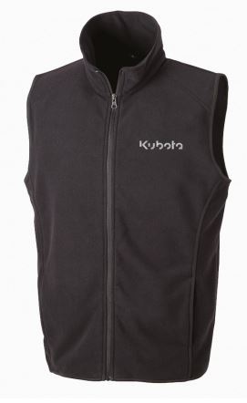 Bodywarmer, fleece, black KUBOTA S, Kubota