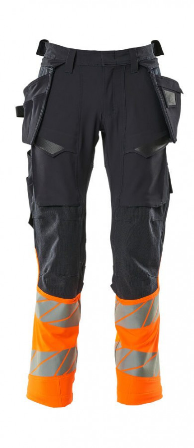 Trousers Accelerate 19131 hi-vis CL1, navy/orange 82C48, Mascot