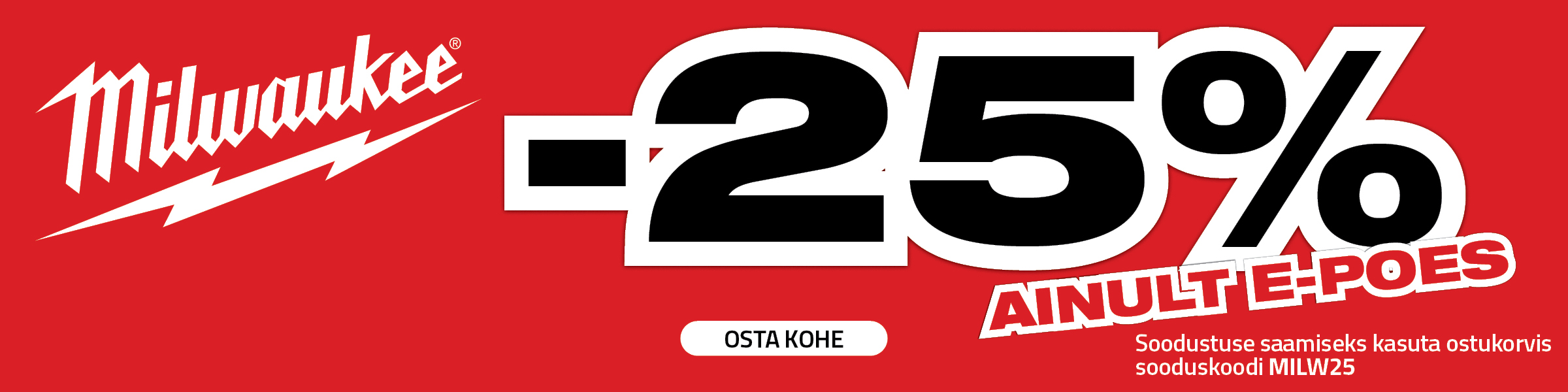 Milwaukee -25%
