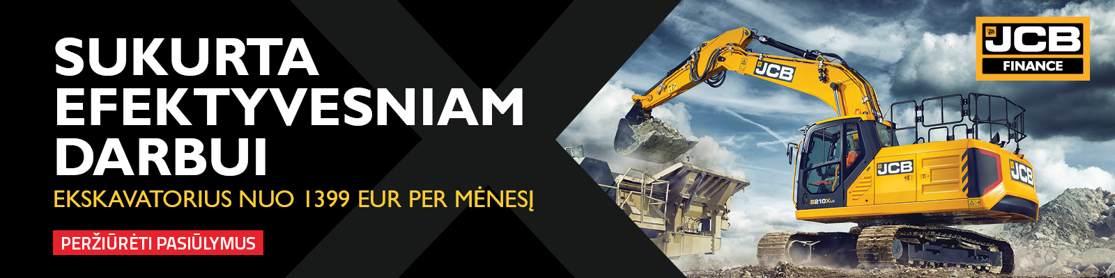 JCB pasiūlymas išsimokėtinai