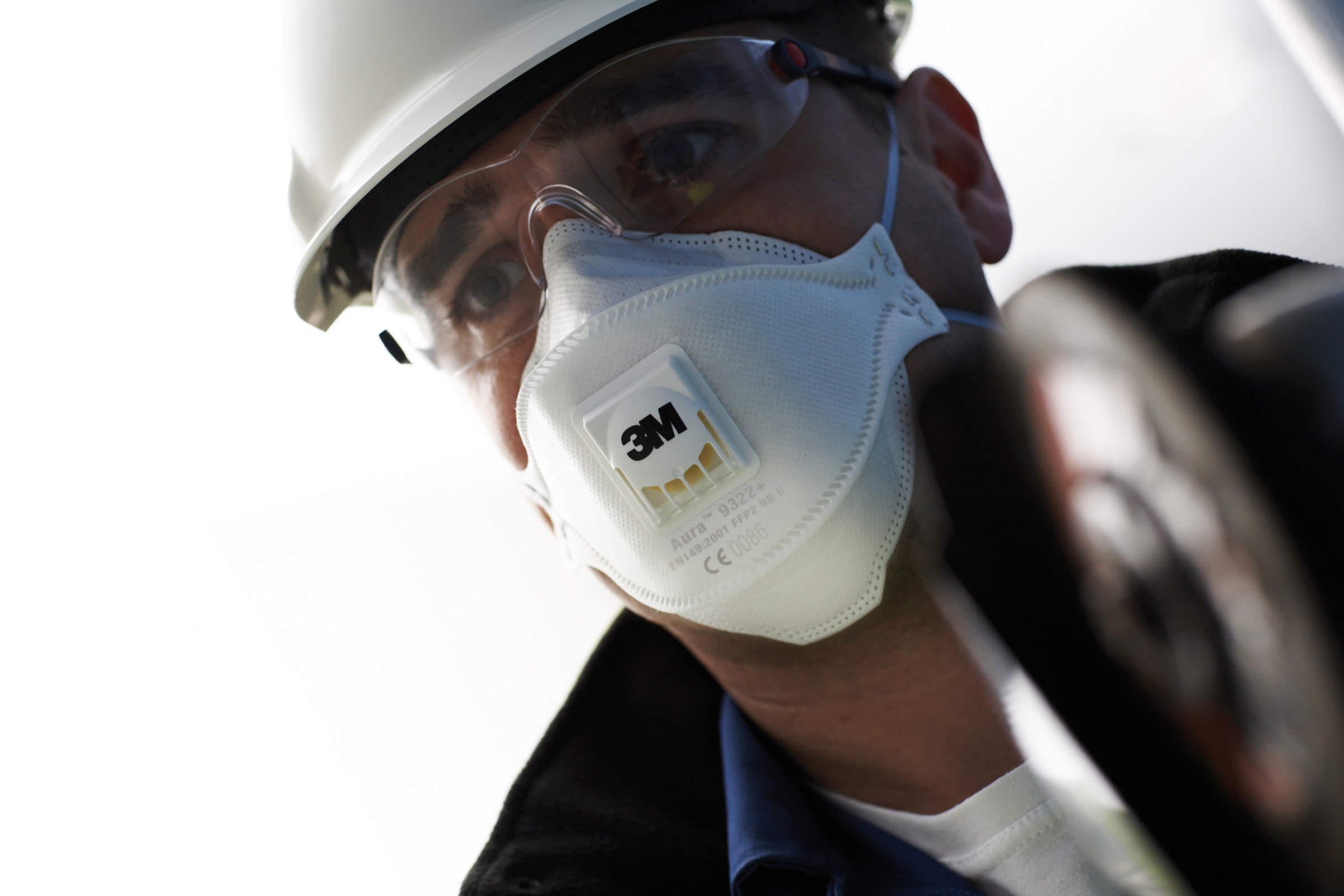 3M™ Aura respiratori efektīvi aizsargās Jūsu veselību