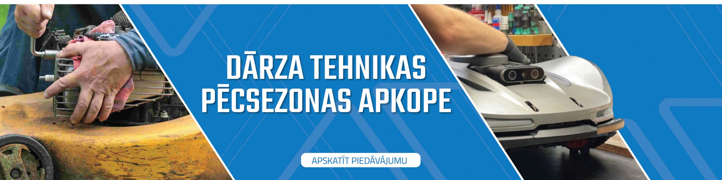 Dārza tehnikas pēcsezonas apkope 2