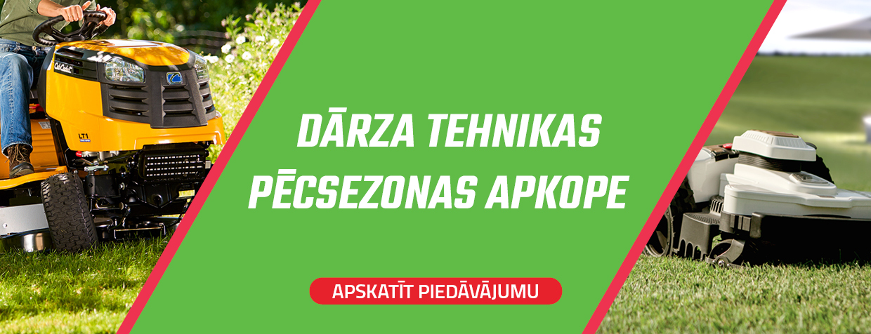 Dārza tehnikas pēcsezonas apkope 2024