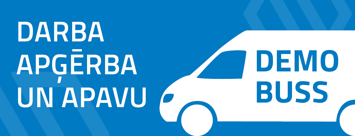 Darba apģērbu demo buss