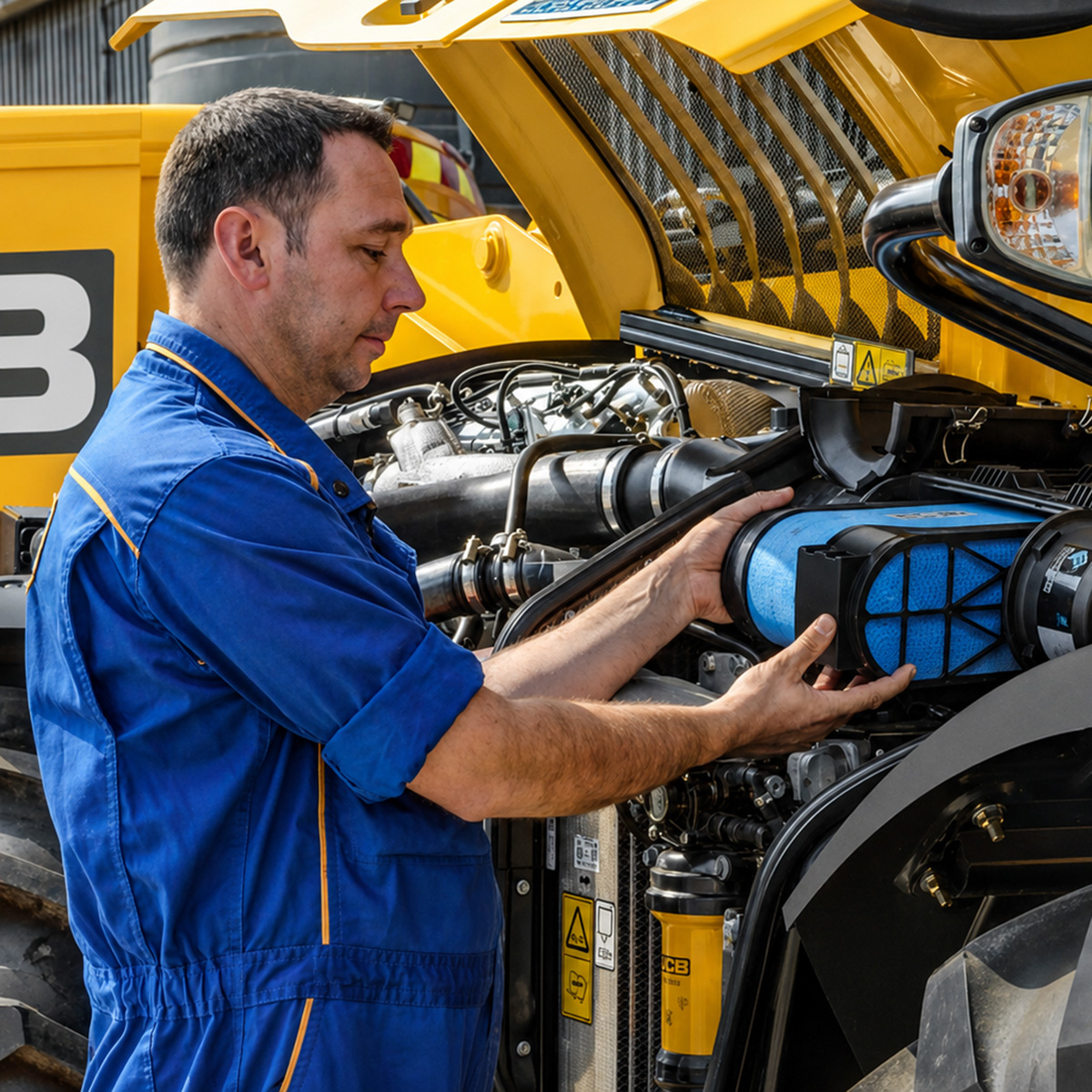 Atlaides JCB, Avant, Kubota filtriem, eļļām, smērvielām