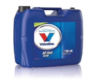 Jaunā VALVOLINE All-Fleet™ Extra 15W-40 formula