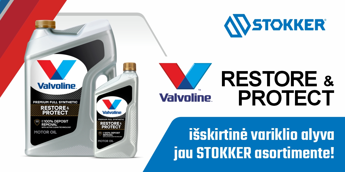 Valvoline Restore & Protect jau Stokker asortimente