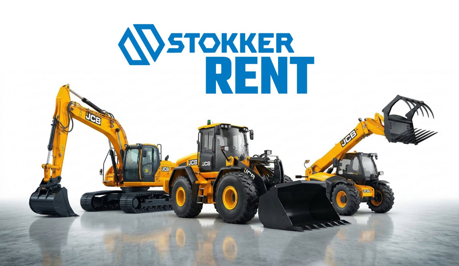JCB ja Stokker rasketehnika rent