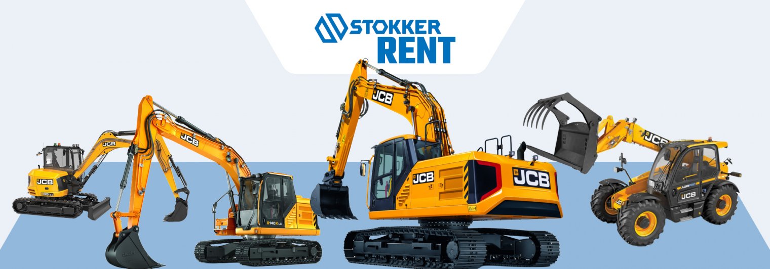 JCB ja Stokker rasketehnika rent