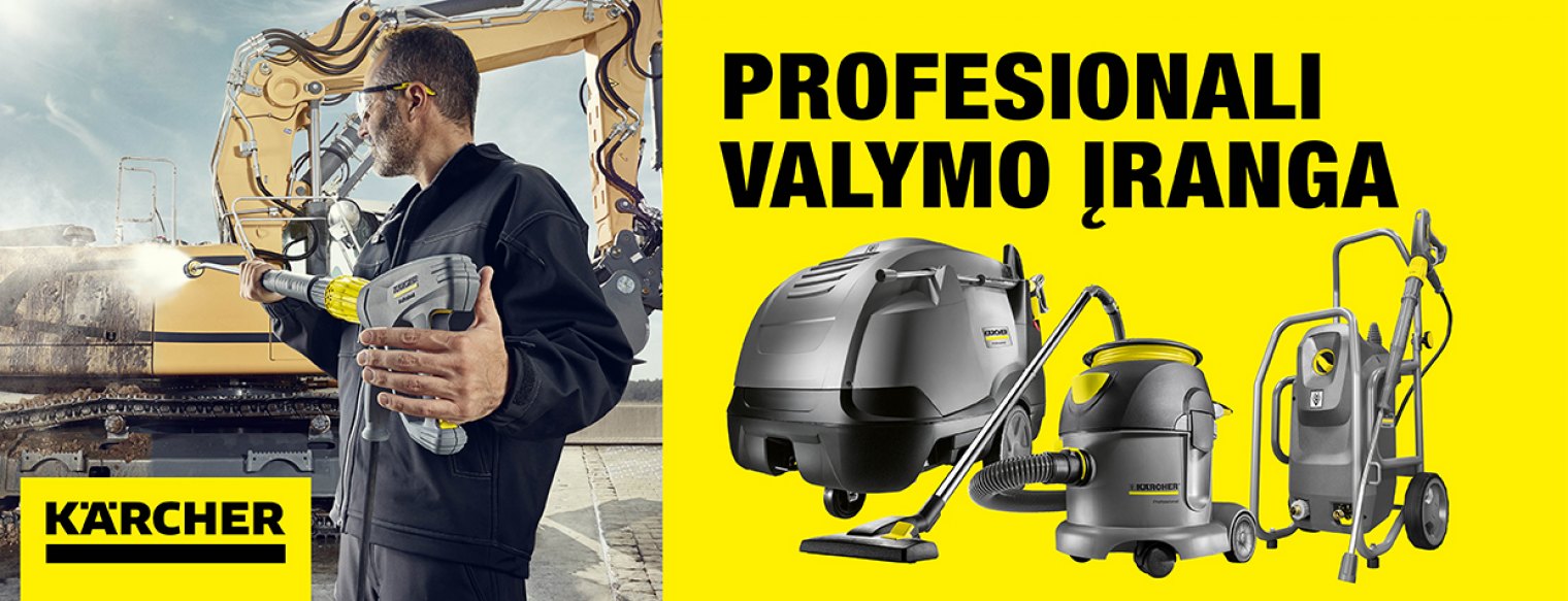 Kärcher profesionali valymo įranga