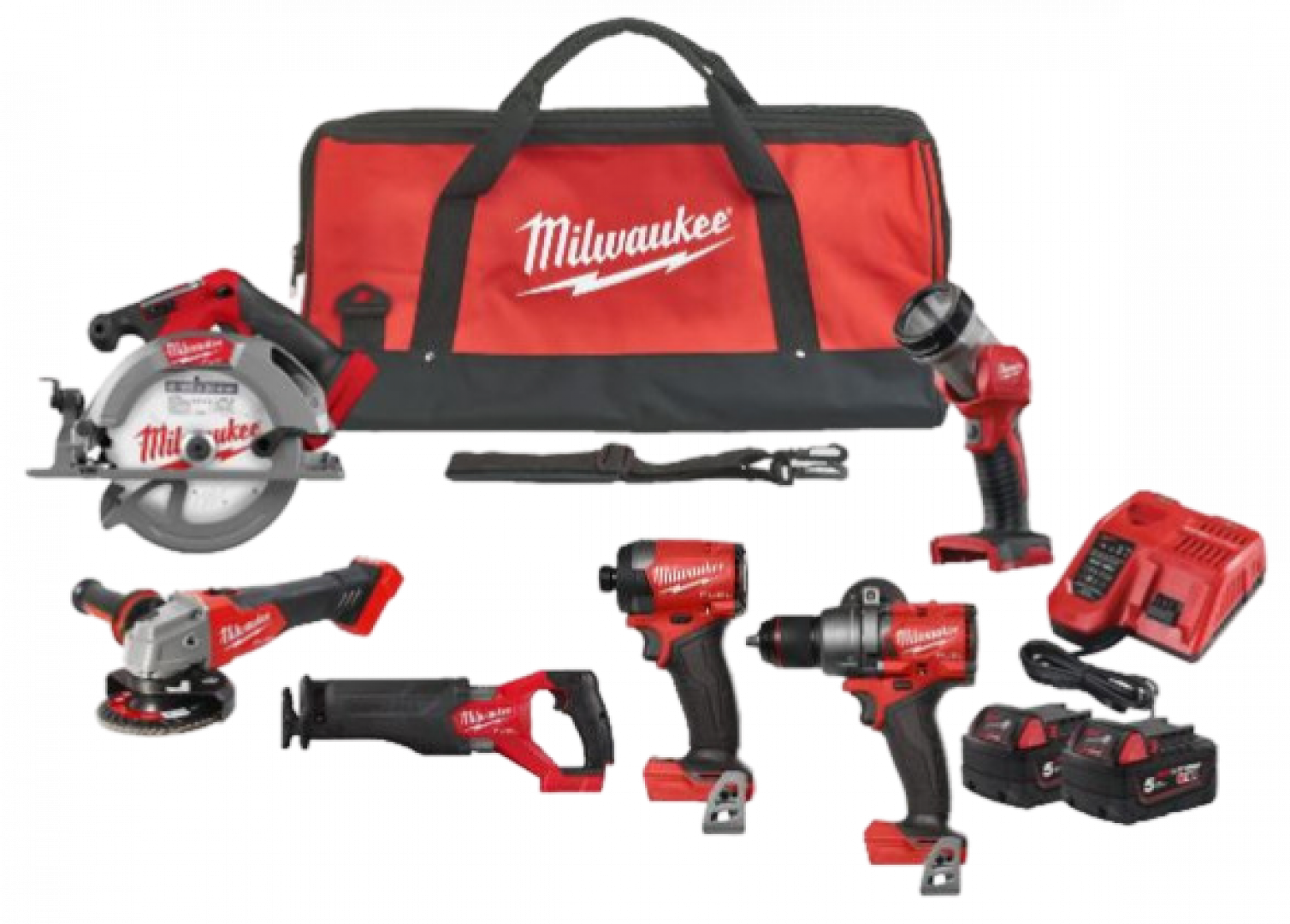 Milwaukee M18 FUEL PowerPack 6-osaline komplekt