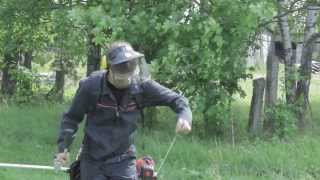 Unikālais ECHO SRM 300TES krūmgriezis lielas noslodzes darbam