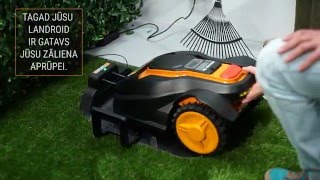 WORX LANDROID robotu uzstādīšana