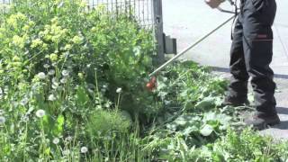 ECHO SRM 222ES krūmgriezis darbībā