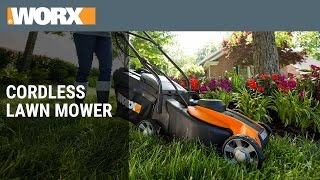 Worx akumulatora pļaujmašīna